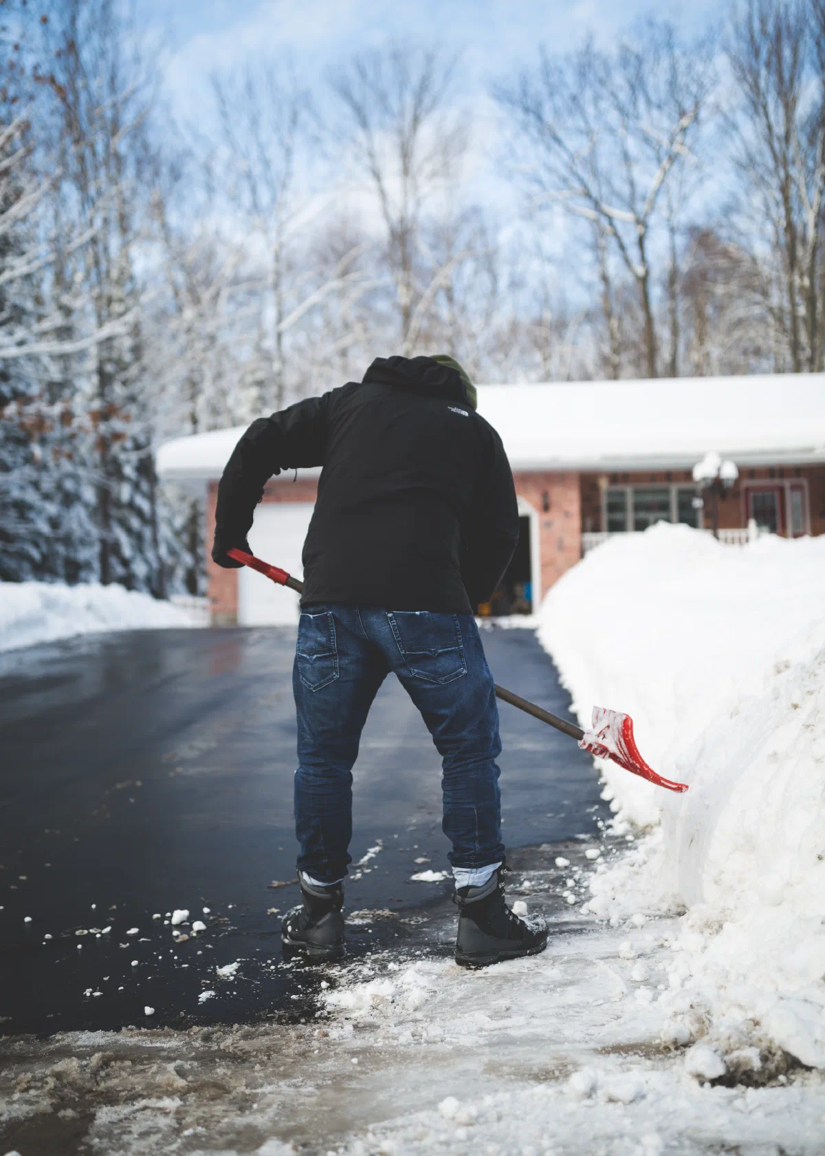 Someone shovelling